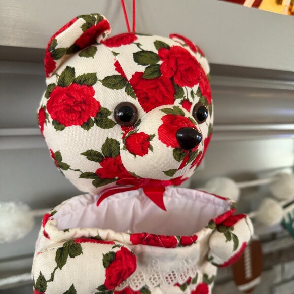 Vintage 3D Milaca Roses & Lace Teddy Stocking - Picture 7 of 12